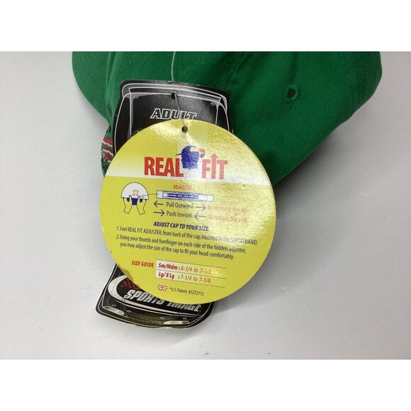 Bobby Labonte NASCAR Racing Hat Men's L/XL Green Real Fit Vintage 36 Wildcat - Picture 5 of 6